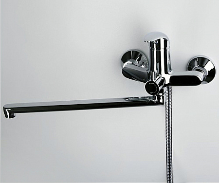 Смеситель Isen 2602L  для ванны с дл. пов. изл. 350мм, хром,WasserKRAFT