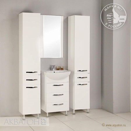 Тумба Ария Н 50 белая  Акватон