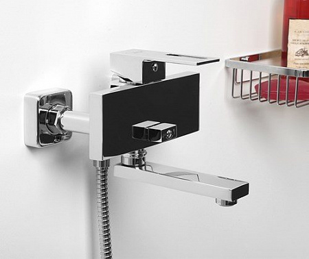 Смеситель Alme 1501  для ванны с коротким изливом, хром, WasserKRAFT