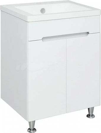 Тумба RUNO Парма 60 2 двери с раковиной Omega 60