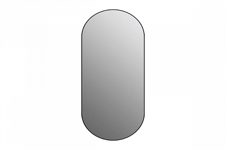 Зеркало Cersanit ECLIPSE smart 50*122 с подсветкой овальное черная рамка